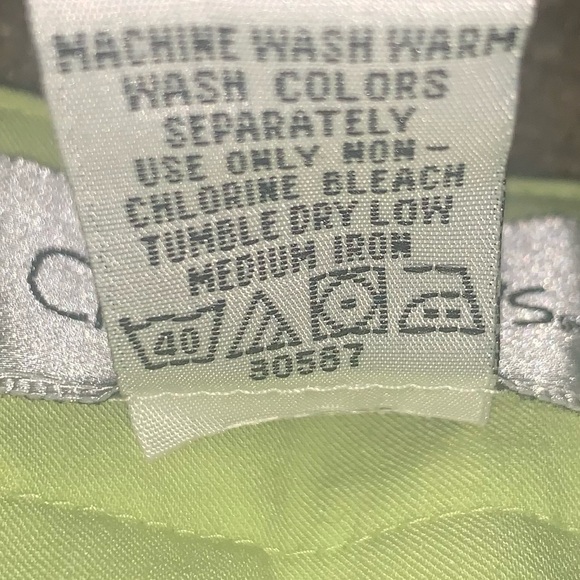 Chadwick’s size 2P pleated yellow lime green skirt - Picture 5 of 5